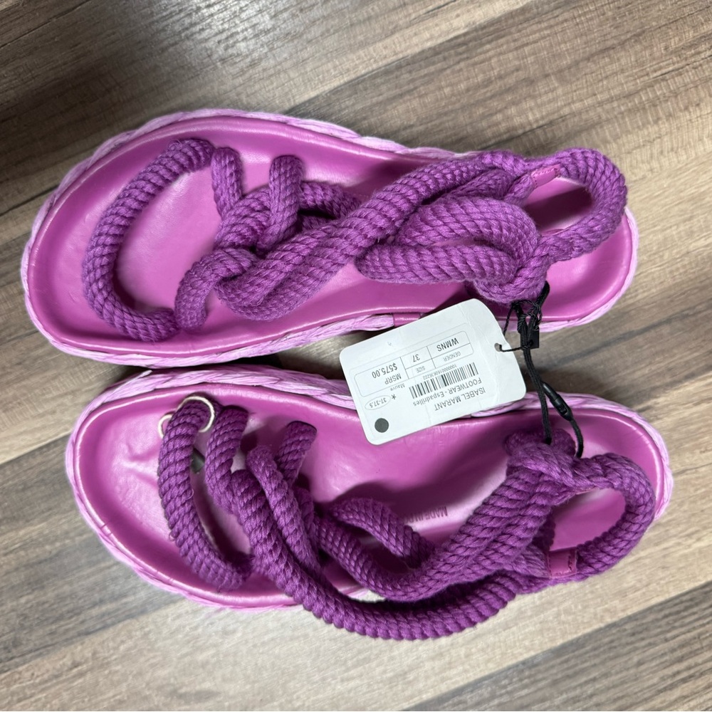 Isabel Marant Pink Rope Sandals BNWT - Picture 7 of 11